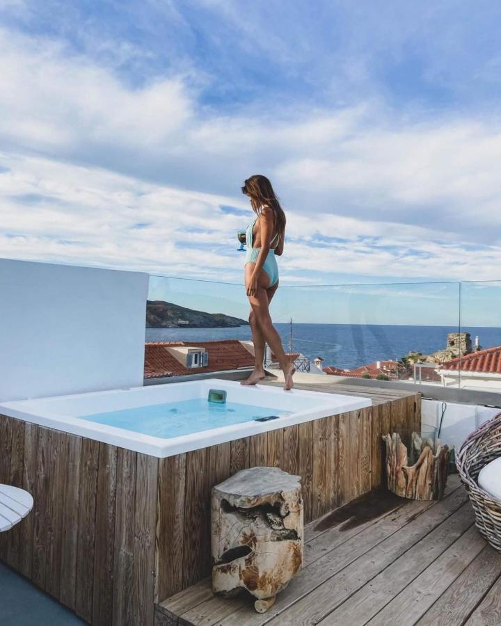 Castel Abaso Boutique Apartments By Explore Andros Andros Town Exterior foto