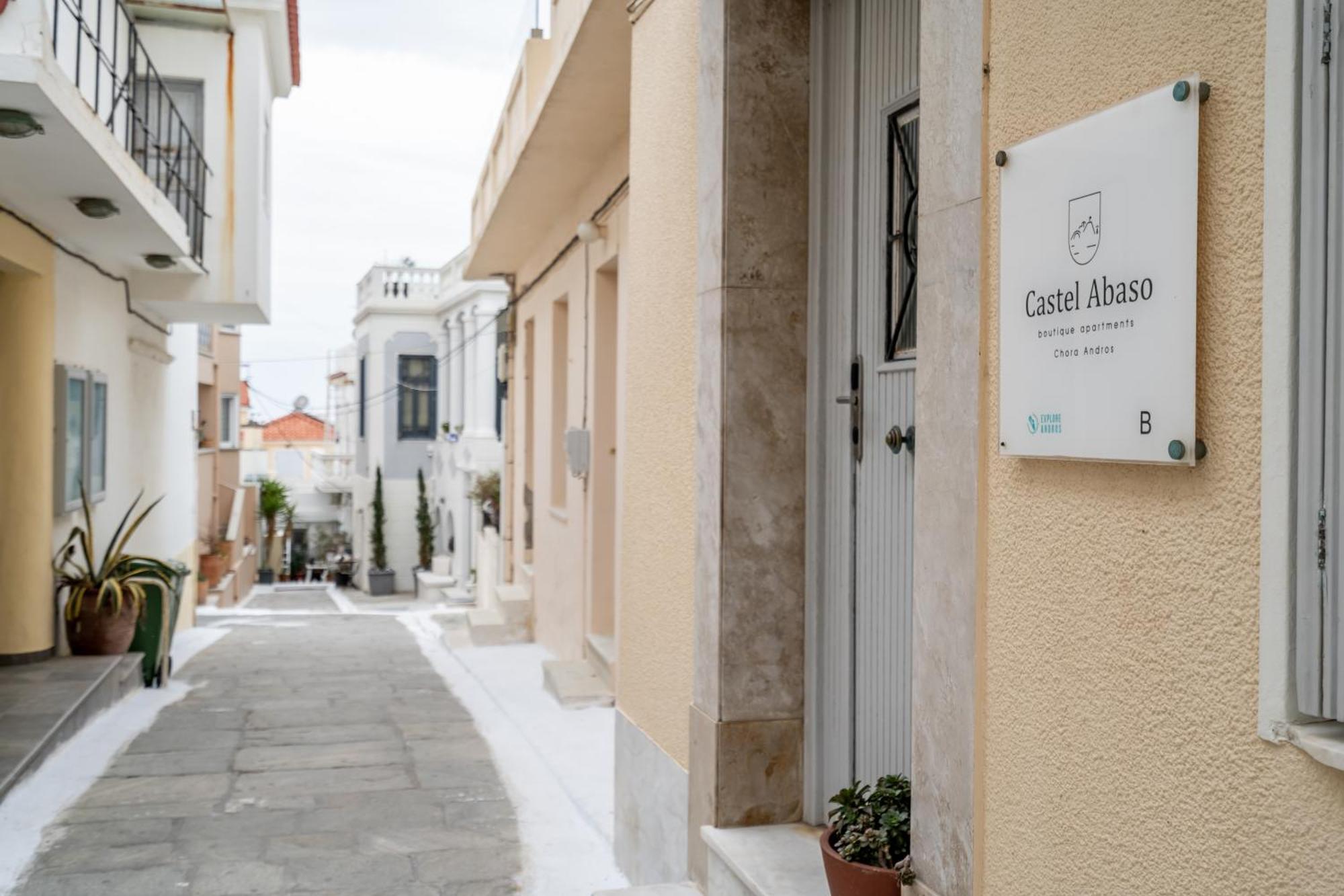 Castel Abaso Boutique Apartments By Explore Andros Andros Town Exterior foto